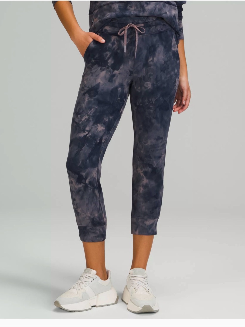 lululemon athletica Dark Slate Tie-Dye Cropped Joggers